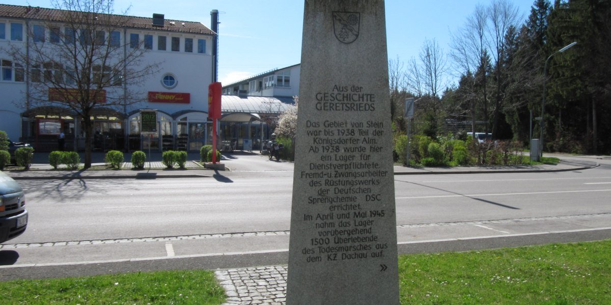 Stele Weg der Geschichte Süd, © Tölzer Land Tourismus Stele Weg der Geschichte Süd, © Tölzer Land Tourismus