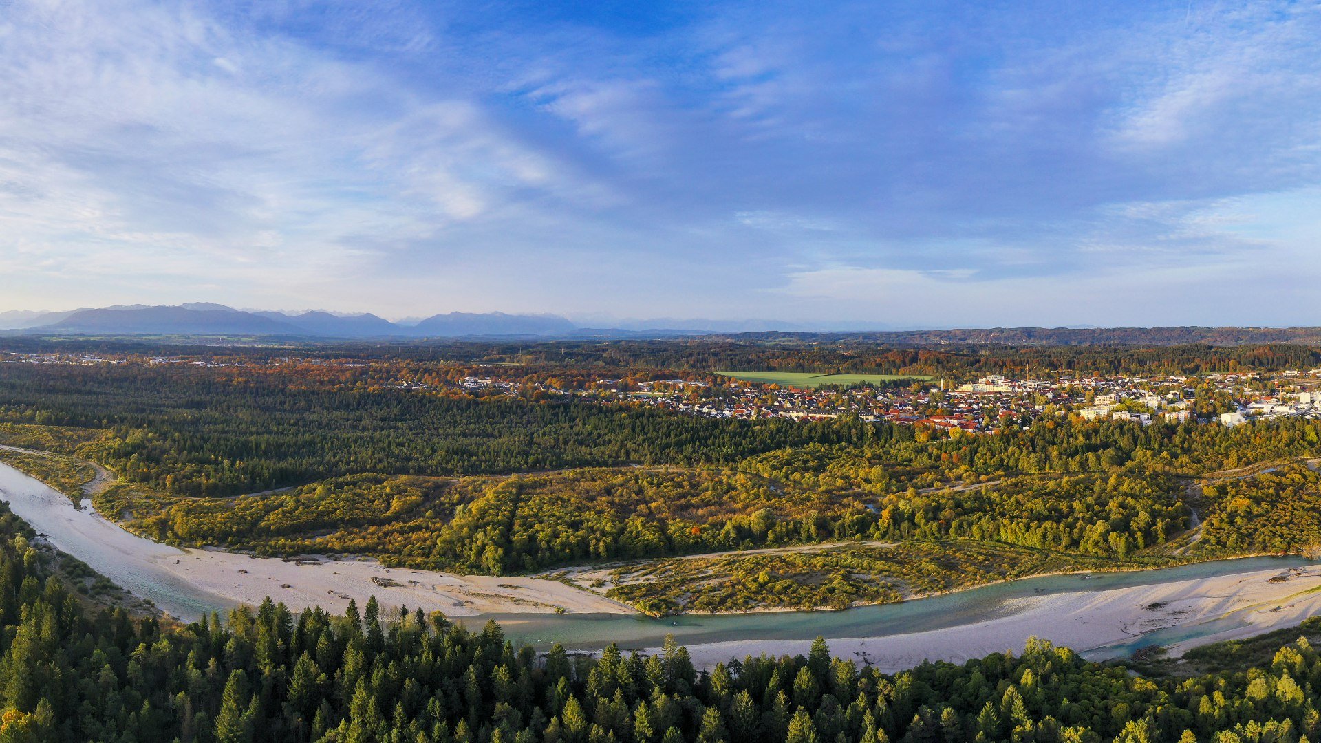 Luftbild Isar Lippert, © Lippert