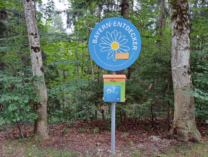 Natur Entdecker Stempelstation Isardamm, &copy; Stadt Geretsried