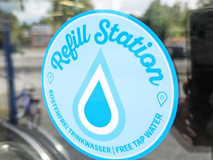 Refill Sticker, &copy; Stadt Geretsried