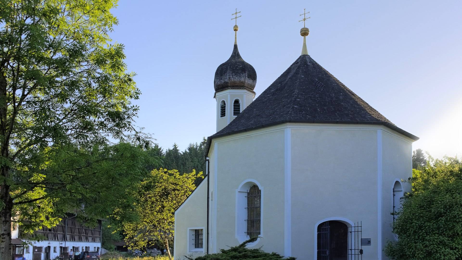 Abend an der Nikolauskapelle, &copy; Helmut Reichelt