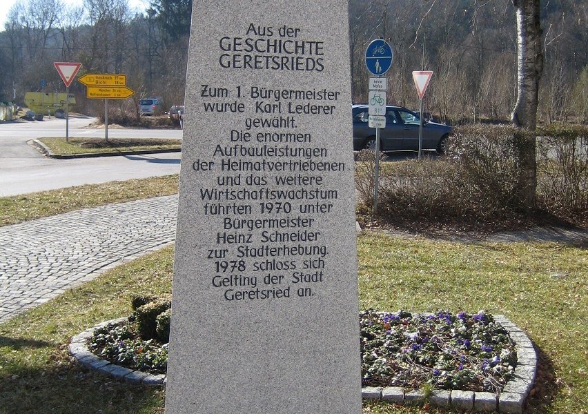 Stele Weg der Geschichte, © Tölzer Land Tourismus